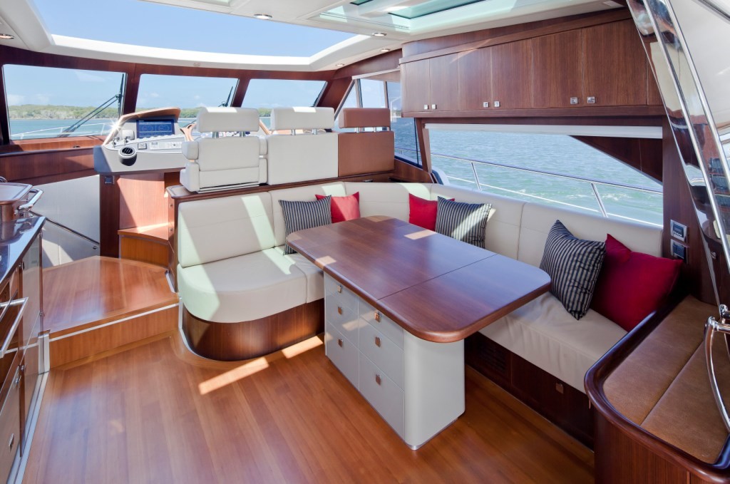 The bright and spacious saloon is perfect for entertaining or relaxing &copy; Stephen Milne